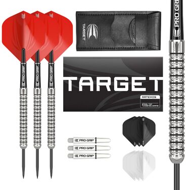 Дарти Target Artemis 25g (Вольфрам, сталеві наконечники) - комплект для професіоналів з кейсом та додатками