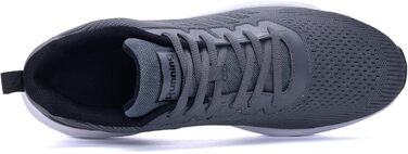 Кросівки для бігу чоловічі GANNOU - спортивні, легкі, дихаючі, з амортизацією, розмір 40-47, сірий колір