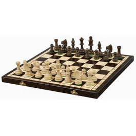 Олімпійські шахи Sunrise Chess & Games 42x42 см, традиційні, ручний розпис, фігури Стаунтон, дерев'яні