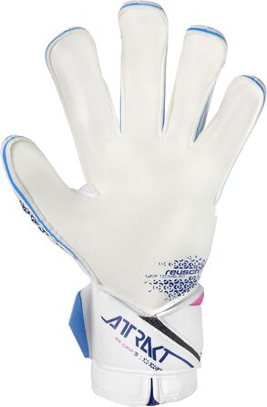 Воротарські рукавички Reusch Attrakt Grip Evolution TW Unisex, блакитно-рожево-білі