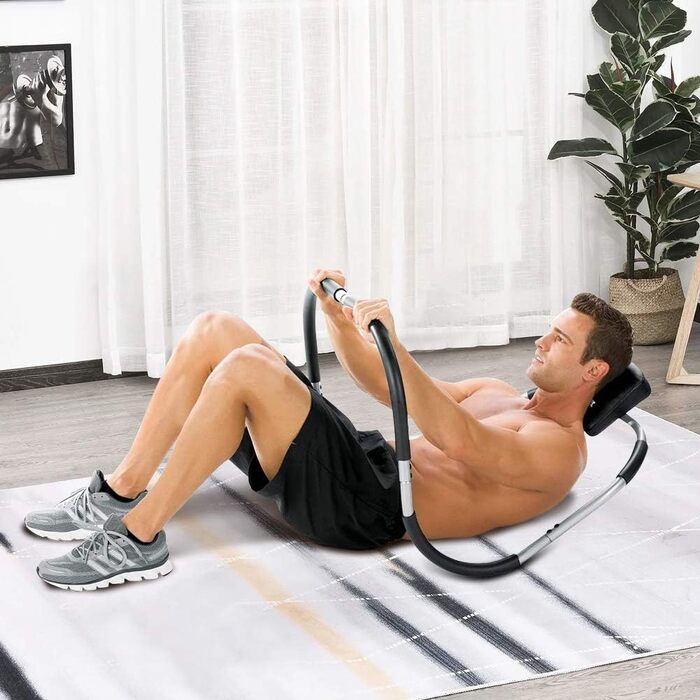 Тренажер для преса Dioche AB Trainer з м'якою підголівником, професійний тренажер для зміцнення м'язів живота, ідеальний для домашніх тренувань, 65x70x70 см