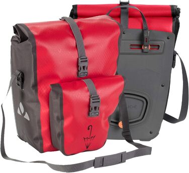 Велосипедні сумки на багажник VAUDE Aqua Back Plus, водонепроникні, червоні, універсальний розмір