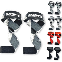 Преміум ремені для тяги BEAR GRIP Dual Ply, Elite Edition, камуфляж