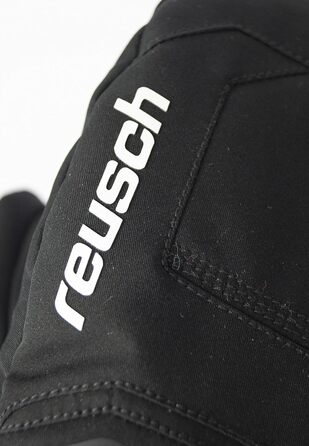 Чоловічі лижні рукавиці Reusch Primus R-Tex XT, водонепроникна мембрана, теплі зимові сноу та софтшел рукавички, чорні/білі, розмір 11