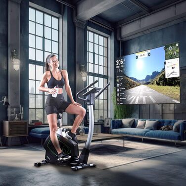 Велотренажер Christopeit Sport Eco 1000 з генератором, магнітною системою гальмування, USB, підтримкою Kinomap, до 150 кг
