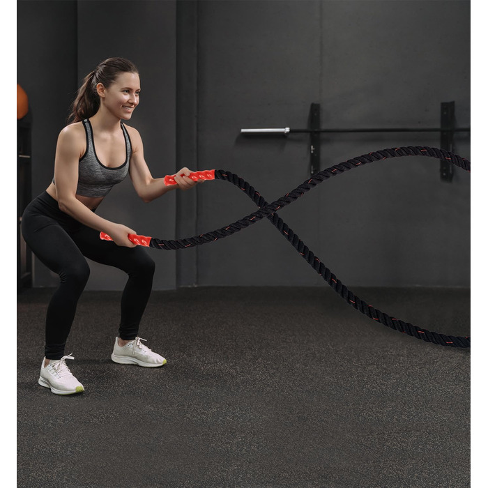 Битва-канат Ultrasport Battle Rope 12м: канат для силової витривалості та м'язового розвитку, функціональне тренування