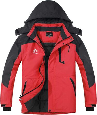 Жіноча водонепроникна легка куртка-дощовик вітрозахисна з капюшоном, світло-зелена (M, червоний/похідний, однотонний (Getaway Solids))