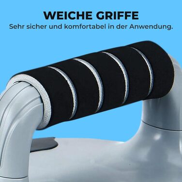 Стойка для віджимань ResultSport Power-Push-Up з м'якими ручками (чорний) для чоловіків та жінок, тренування грудей