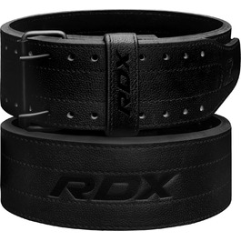 RDX Пояс для важкої атлетики з натуральної шкіри, 10мм/13мм, для пауерліфтингу, бодібілдингу та фітнесу, чоловічий і жіночий, схвалений IPL та USPA, регульований, з м'якою підкладкою