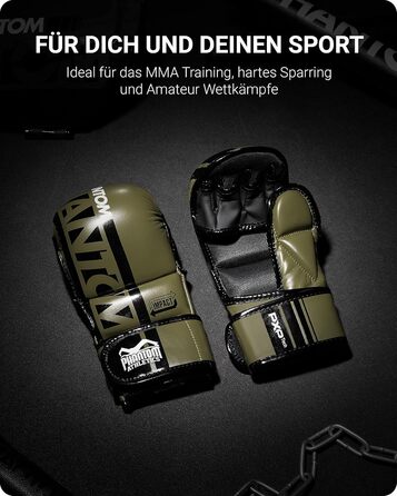 Боксерські рукавички Phantom Apex | Професійні рукавички для спарингу, бою, боксу, фріфайту (Apex - Army, L-XL)
