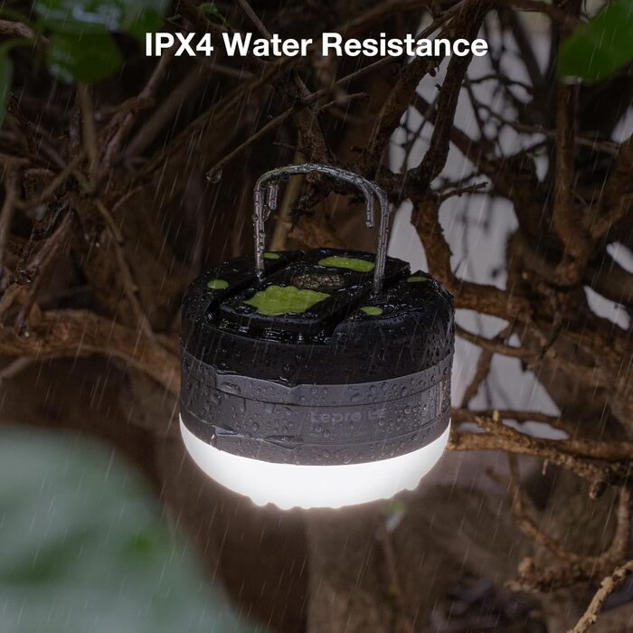 LED кемпінговий ліхтар, перезаряджуваний пошуковий прожектор, портативний та зручний, з гачком, 3 режими яскравості, регульований, аварійне освітлення для відключень електроенергії, походів, кемпінгу, надзвичайних ситуацій