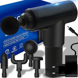 Масажер для м'язів Retoo: 4 насадки, 6 швидкостей, акумулятор 1200 mAh