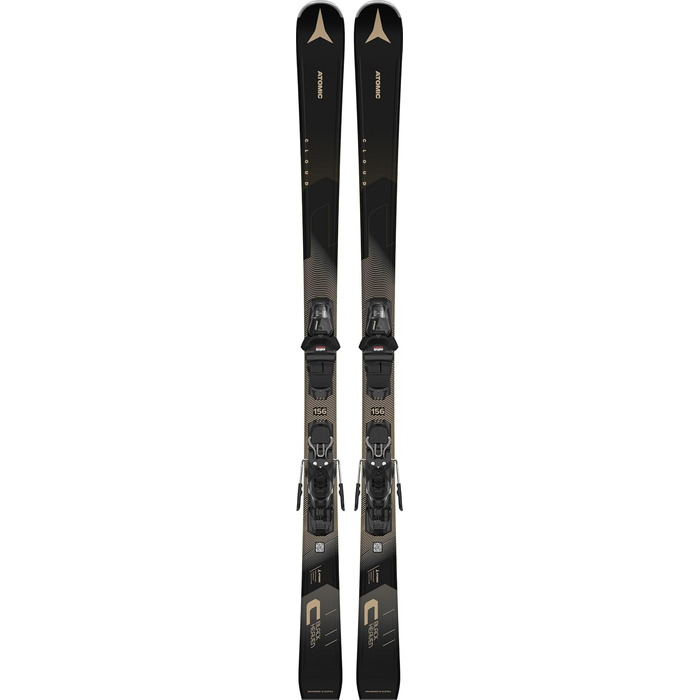 Гірські лижі ATOMIC Black Heaven 156 см з кріпленнями M 10 GW, чорні