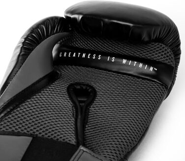 Боксерські рукавички Everlast Elite 2 для спарингу та тренувань, 8oz, чорно-сірі