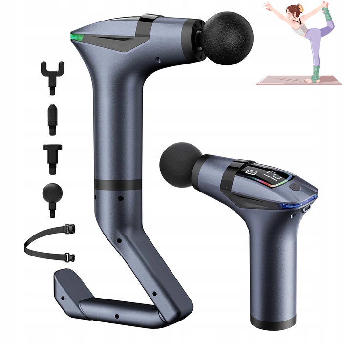 Перкусійний масажний пістолет Massage Gun Pro: потужний масажер для спини, тіла, шиї та стоп