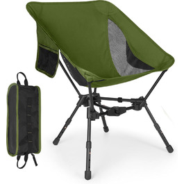 Складний туристичний стілець TOPCHANCES для кемпінгу та відпочинку на природі (армійний зелений)