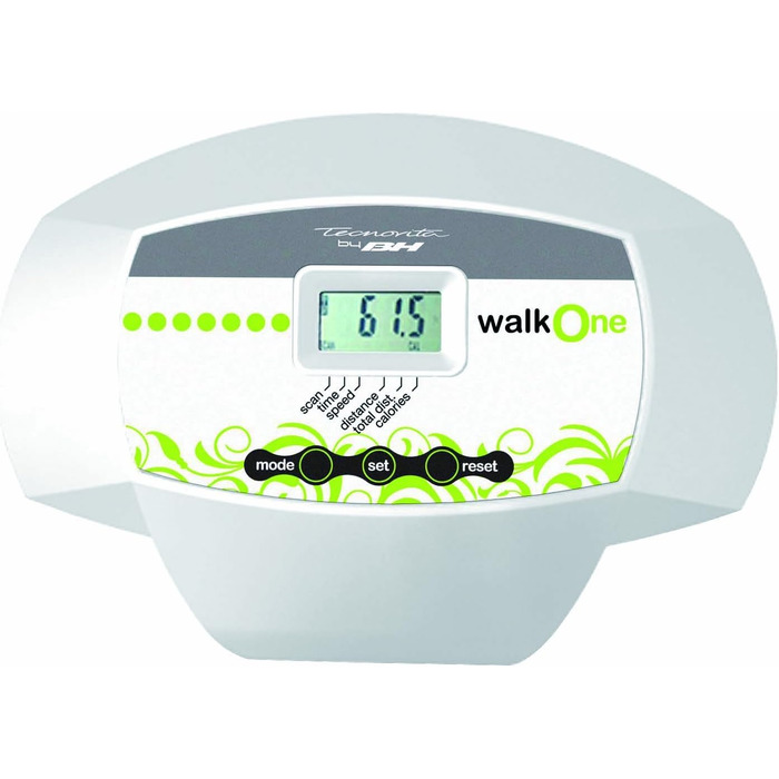 Бігова доріжка Tecnovita by BH Walk ONE YF30, 3,5 кг маховик, бігова поверхня 115x33 см, магнітна система гальмування, інформативний монітор
