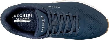 Кросівки Skechers Uno Stand On Air для чоловіків, темно-синій, з оздобленням з міцної нубуку, розмір 40 EU