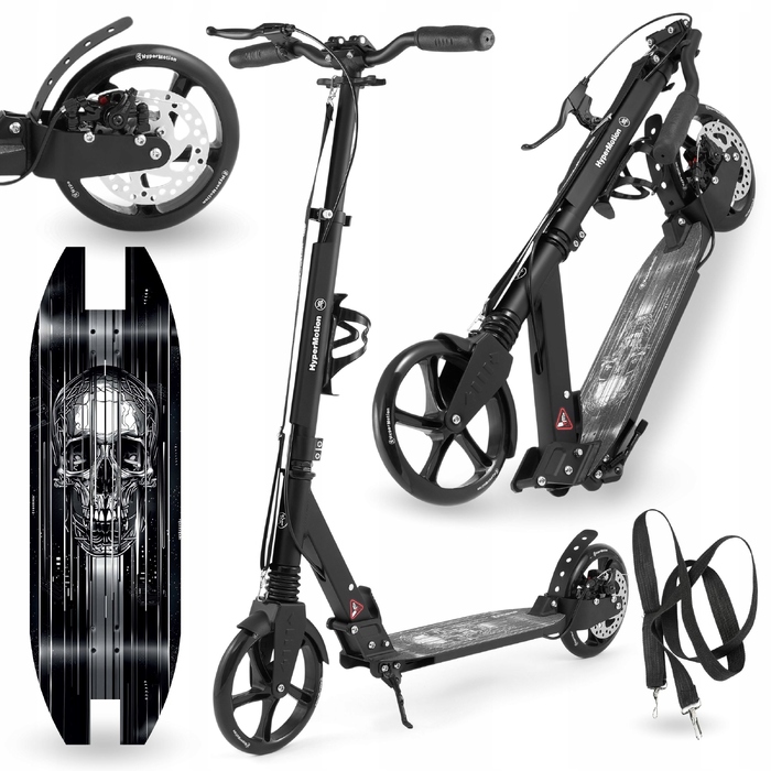 Електросамокат HyperMotion SKYLINE BLACK HYP, чорний, 2 колеса