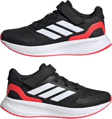 Дитячі кросівки adidas RUNFALCON 5, Core Black/Cloud White/Lucid Red, 34 EU