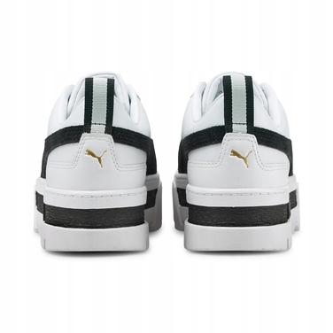Жіночі білі кросівки на платформі Puma Mayze, шкіряні, р. 37