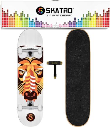 Скейтборд SKATRO Pro, 78.7 см, повний комплект, для дорослих, підлітків та дітей, для початківців, Buffalo