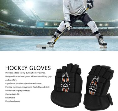 Рукавички для хокею Goshyda, 1 пара: для ігрового хокею, роликового хокею, хокею на траві, 10 дюймів