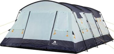 Намет CampFeuer XtraL для 6 осіб, темно-синьо-сірий, водонепроникність 5000 мм, з тамбуром та вшитим дном | Сімейний, кемпінговий, фестивальний намет