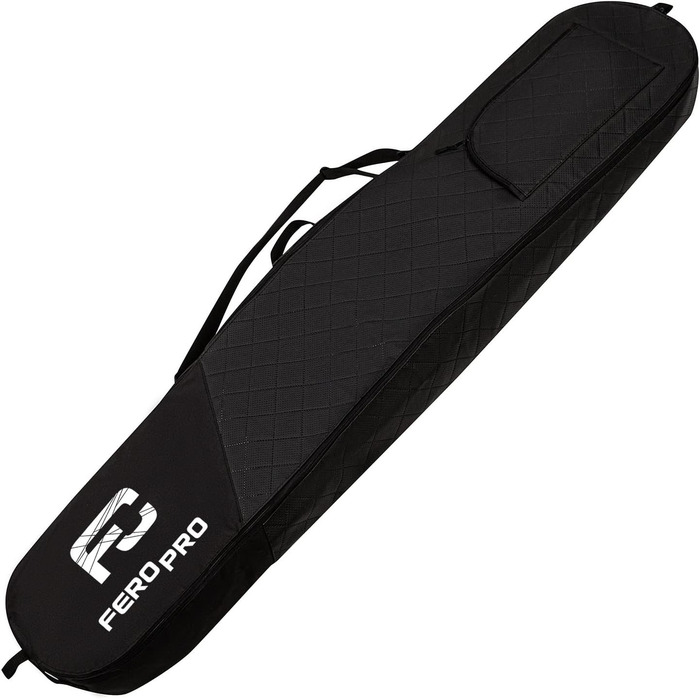 Чохол для сноуборда преміум-класу, 170 см, чорний, з водонепроникного поліестеру, з ручкою та плечовим ременем