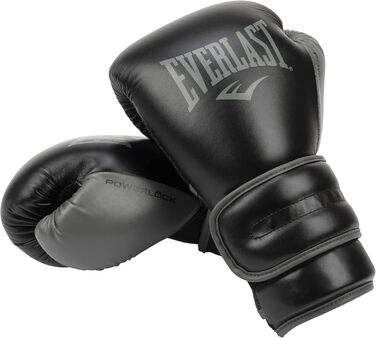 Боксерські рукавички Everlast Powerlock 2R 16oz чорні, універсальні для дорослих
