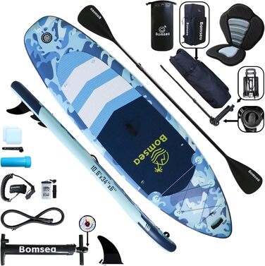 Надувний сапборд для SUP, 2 місця, 200 кг, зелений - SUP дошка для водного спорту