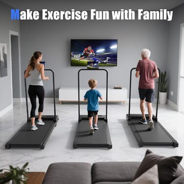 Бігова доріжка Walking Pad - складаний біговий доріжки з підставкою для планшета, 6 км/год, 4 в 1, LED, максимальне навантаження 110 кг