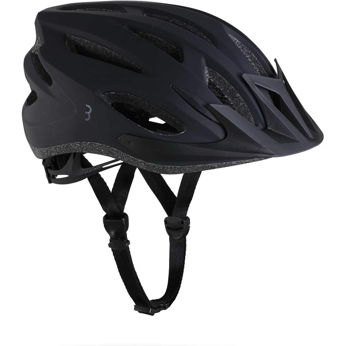 Велосипедний шолом BBB Cycling Condor для дорослих, матовий чорний, знімний візор, захист від комах, для MTB та шосейних велосипедів (54-58 см)