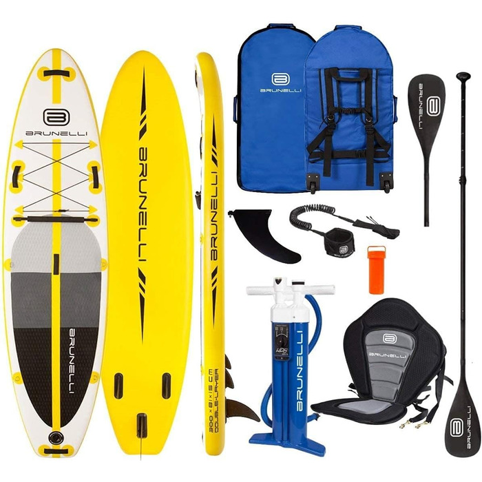 Надувна SUP-дошка Brunelli 10.0 Premium для серфінгу, весло, 305x78 см