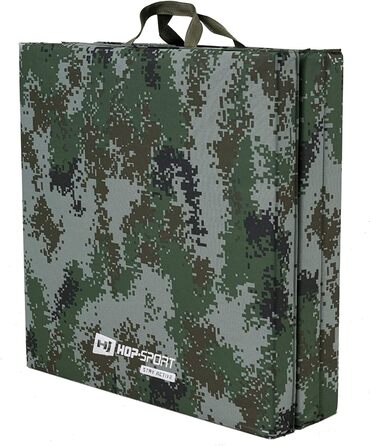 Складаний гімнастичний мат Hop-Sport 180x60x5 см, товщина 5 см, для фітнесу та дому з ручками, підлога, спортивний мат для тренувань