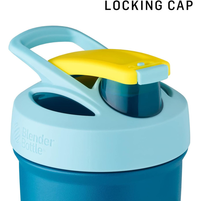 Шейкер Blender Bottle Marvel Strada Cup з нержавіючої сталі, ізольований, 680 мл, з вінчиком, Iron Man