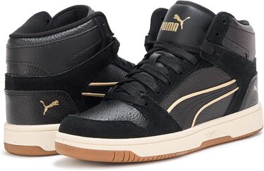 Жіночі кросівки PUMA Rebound Layup Mid - чорний/золотий (42.5 EU)