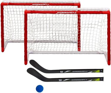 Набір для хокею Winnwell Doppel-Mini-Hockey Set: 2 сітки, 2 ключки, м'яч EVA та ціль для тренувань (в приміщенні та на вулиці)