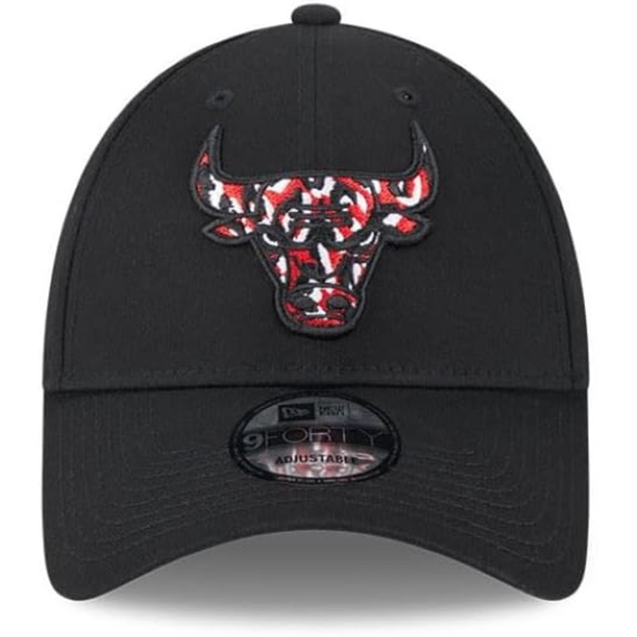 Кепка New Era NBA 9Forty Chicago Bulls з вигнутим козирком, універсальний розмір