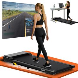 DH FitLife 2026 Walking Pad: Безшумне ходункове тренажерне обладнання з регулюванням нахилу до 6% | Для дому та офісу | З керуванням через APP | TÜV geprüft