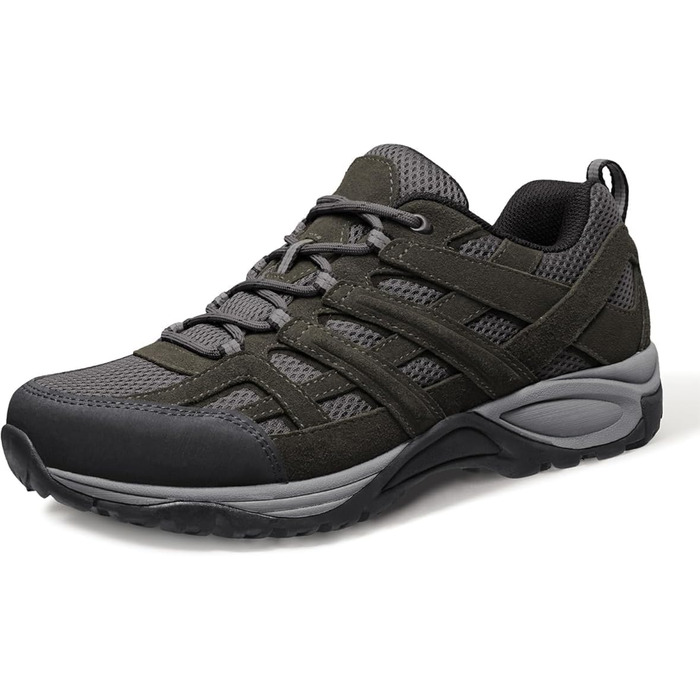 Черевики для хайкінгу чоловічі - дихаючі трекінг-кросівки для походів та хайкінгу, неслизькі та легкі, сірий (42 EU)