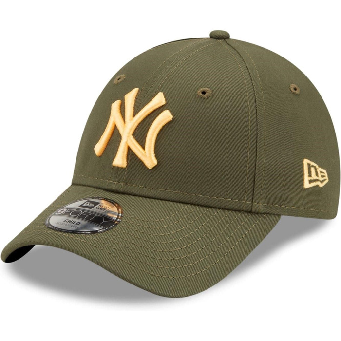 Кепка New Era New York Yankees MLB League Essential 9Forty, регульована, для дітей, оливковий, 6-12 років