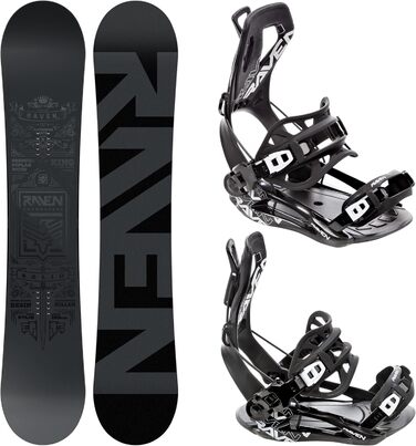 Сноуборд RAVEN: комплект сноуборда Solid Steel + кріплення Fastec FT360 Black (161 см) + кріплення FT360 Black L