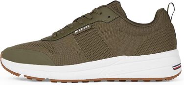 Кросівки Tommy Hilfiger Runner для чоловіків: легкі, сучасні, в'язані, колір хакі (41 EU)