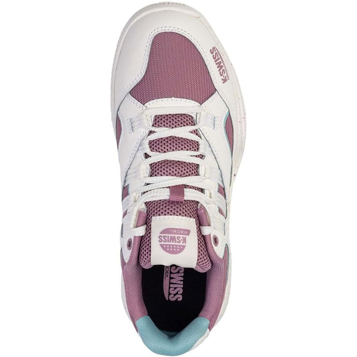 Жіноче кросівки K-Swiss Tura Team для падел-тенісу, 41 EU, білий, лілак, пастельно-бірюзовий