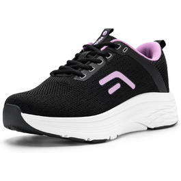 Жіночі кросівки FitVille для ходьби та бігу - широкі, зручні, дихаючі, з неслизькою підошвою. Ідеальні для занять спортом, фітнесом, джогінгом на вулиці. Кольори: блакитний, бірюзовий, чорний, лавандовий. Розмір 39 EU. Модель V17