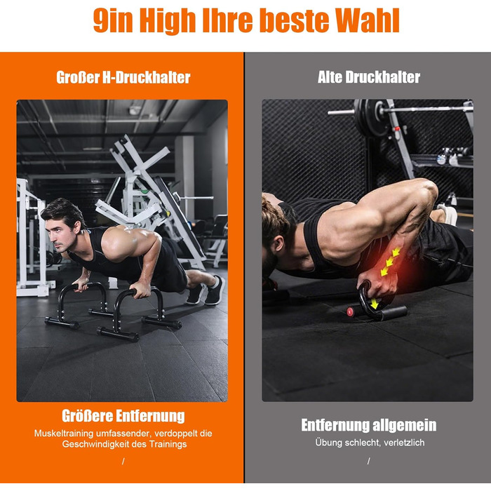 Паралелетки для віджимань та випробувань на силу - Паралелетки для калістеніки, статики та силових тренувань. Ідеально для дому, вулиці та спортзалу