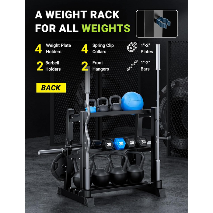 Стойка для гантелей Dripex на 3/5 рівнів, сумісна з гантелями, гирями та штангами, макс. 500 кг, регульована. Багатофункціональна