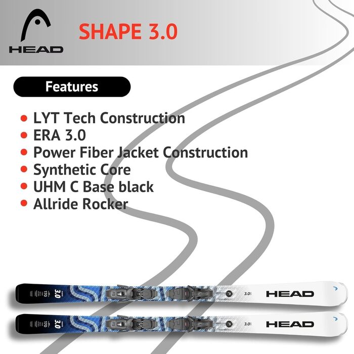 Гірські лижі HEAD Shape 3.0 + PR 10 GW Promo 149 см