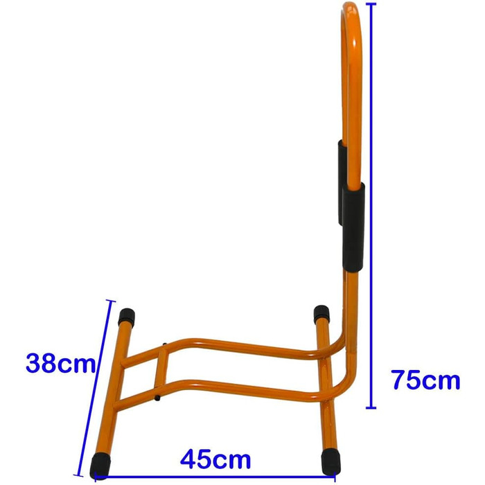 Підставка для велосипеда RASENFREUND Easy, оранжева, до 6 см, для велосипедів/електровелосипедів, антиковзні ніжки